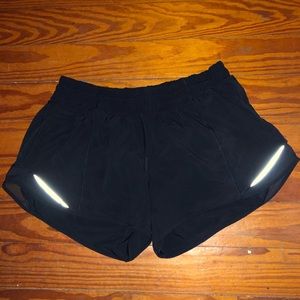 Black lululemon hotty hot shorts